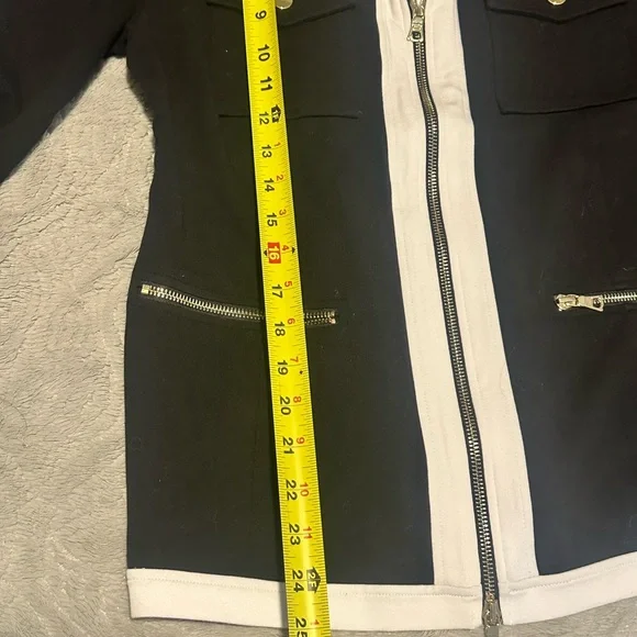 Boston Proper Black and White Track Pants with Contrast Stripes - Picture 5 of 8